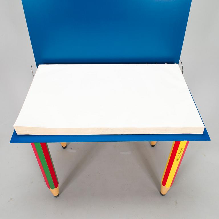 Pierre Sala, desk / work table, "Clairefontaine". Designed in 1983.