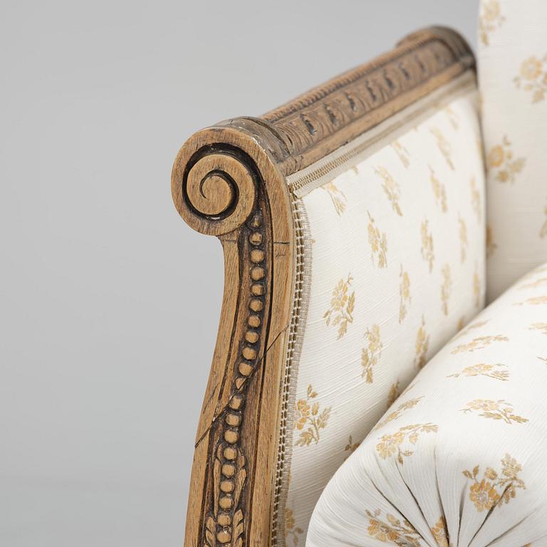 A Gustavian sofa by E. Öhrmark (master in Stockholm 1777-1813).