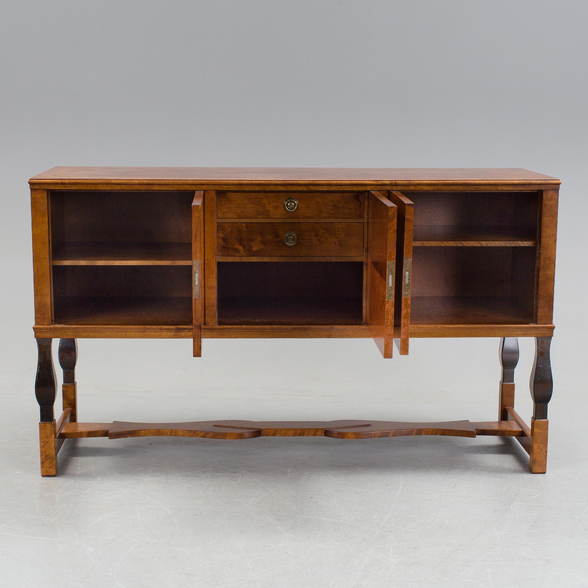 A dining furniture set comprising of eight pieces by Carl Malmsten.