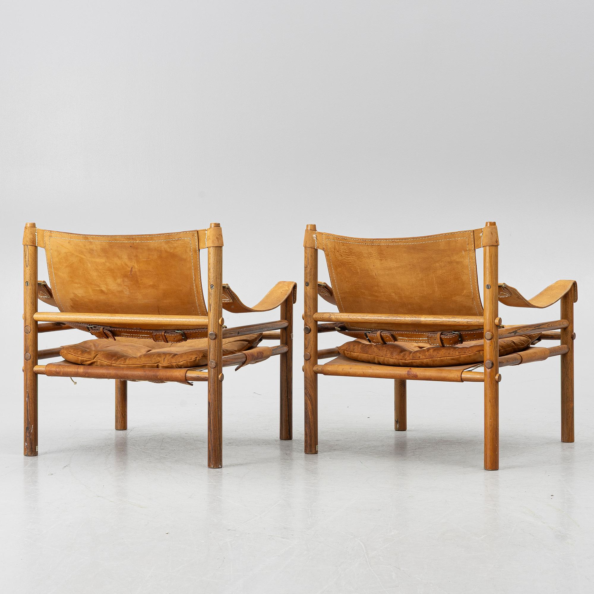 Arne Norell, a pair of 'Sirocco' armchairs, Norell Möbel, 1960s-70s.