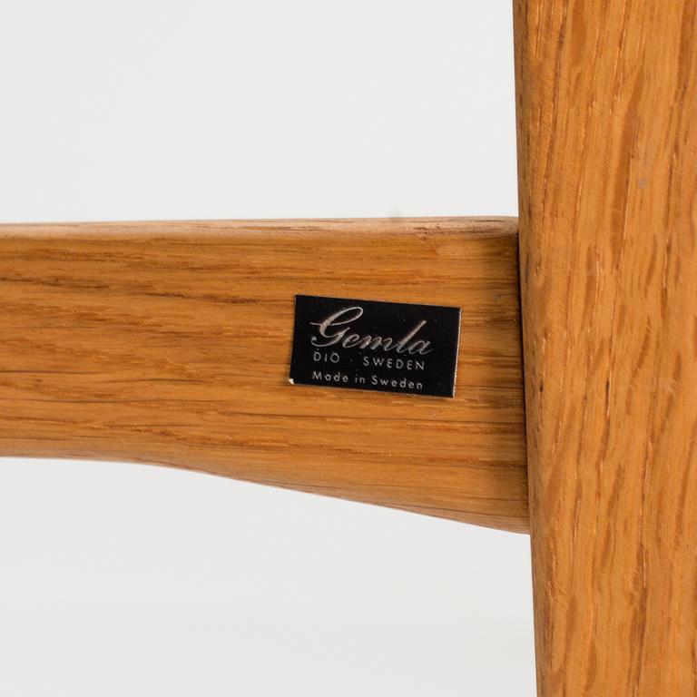 a set of 10 chairs by Gemla around the middle of the 20th century.