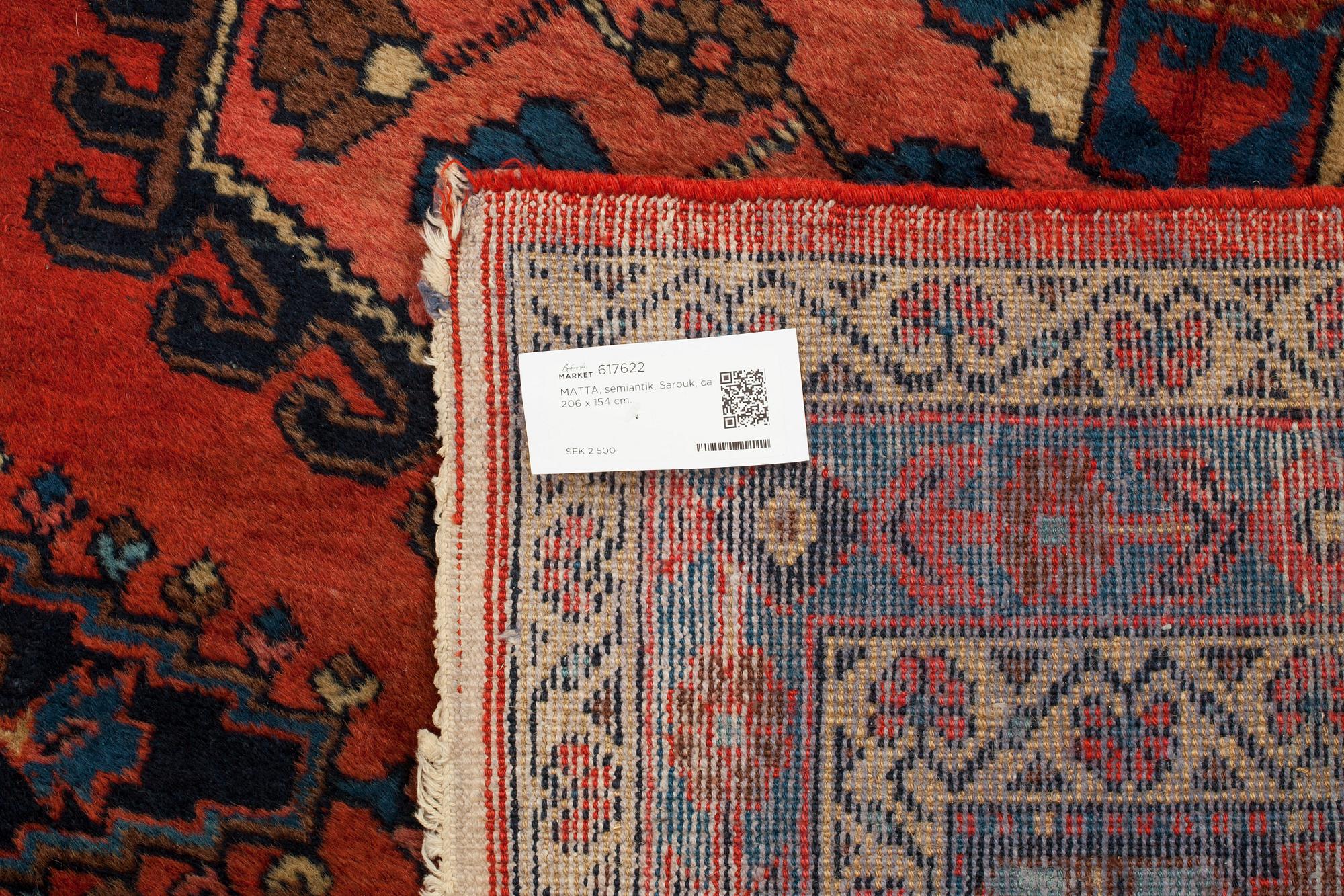 MATTA, semiantik, Sarouk, ca 206 x 154 cm.