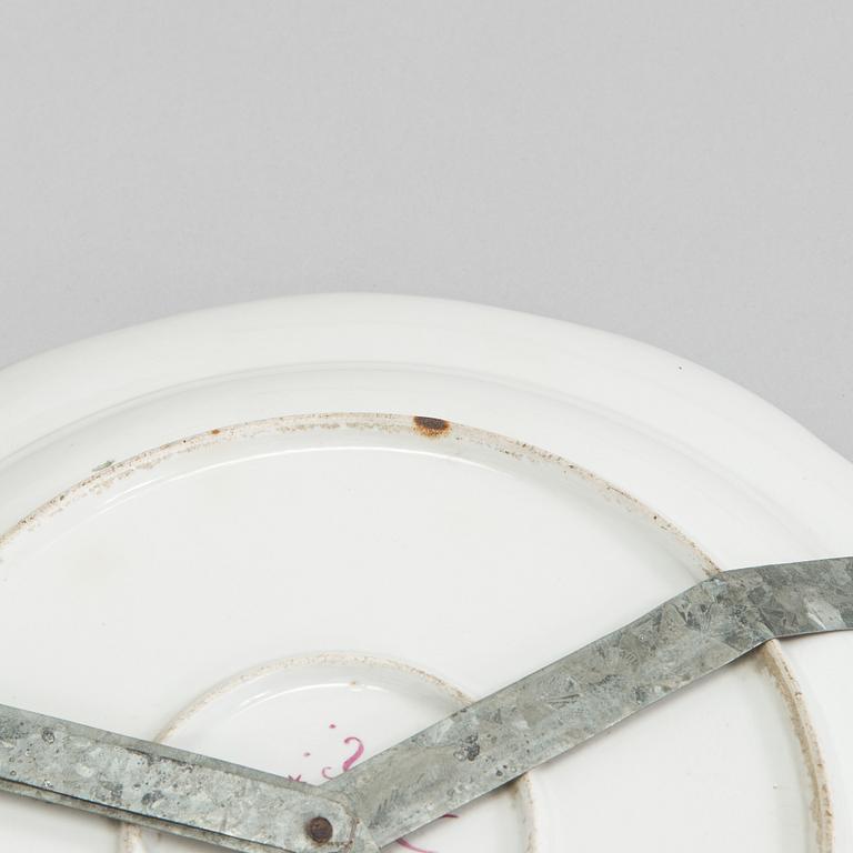 Four 18th-century porcelain dishes, Imperial porcelain manufactory, period of Empress Elisabeth I, Saint Petersburg.