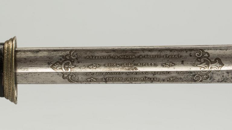 SABEL med balja, England, 1800-talets andra hälft.