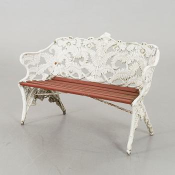 A GARDEN SOFA, Melins Metallgjuteri Anderstorp, second half of 20th century.