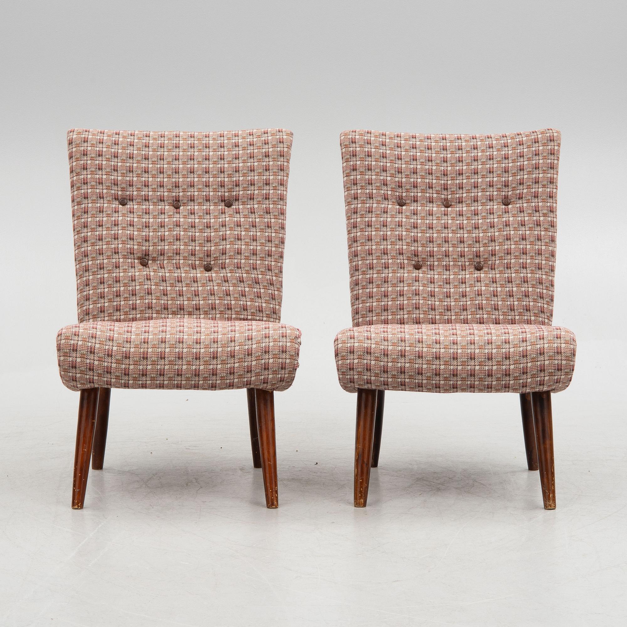 Fåtöljer, ett par, Swedish Modern, 1940-tal.