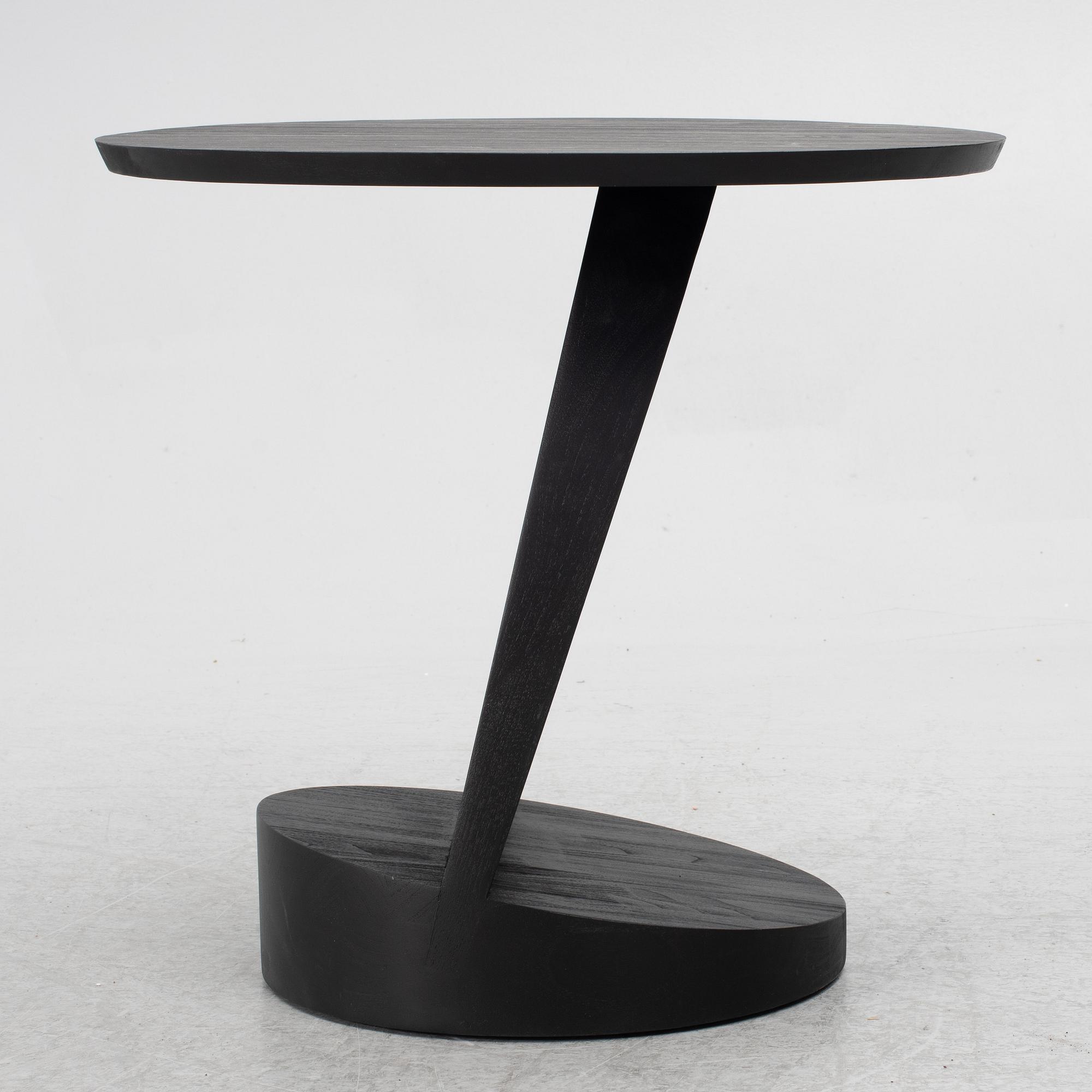 Alain van Havre, side table, 'Oblic', Ethnicraft, Belgium, contemporary.