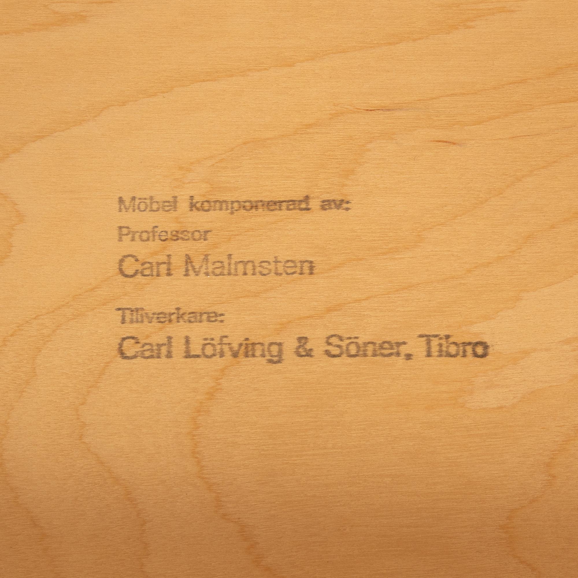 Carl Malmsten, side table, a pair, "Ovalen", Carl Löfving & Söner, Tibro.