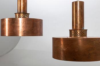 HANS-AGNE JAKOBSSON, 2 copper pendants.