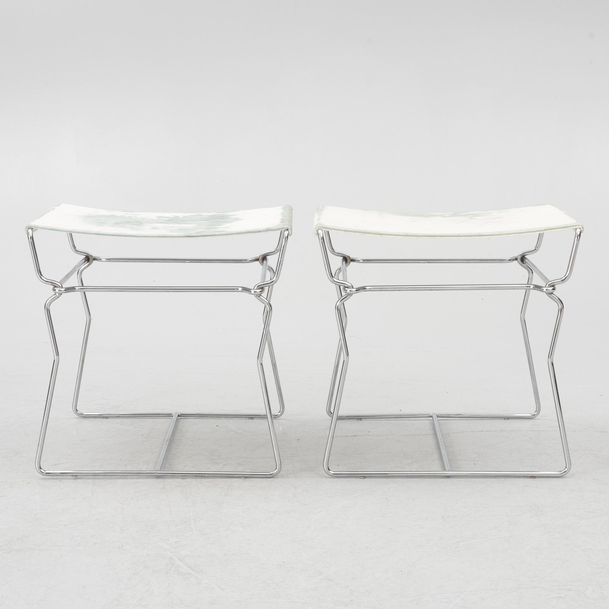 Nicole Äbischer, a pair of "Pyllon" stools, B & B Italia, 2006.
