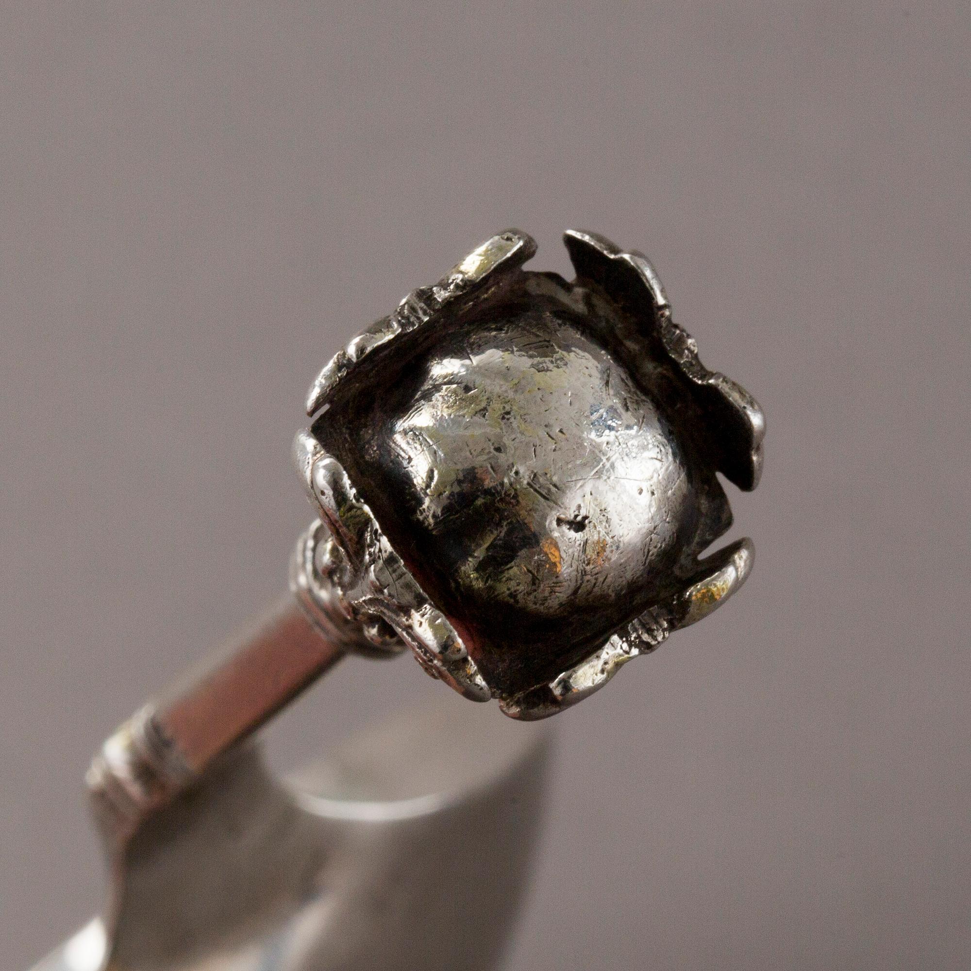 A Scandinavian 16th century silver spoon, unidentified makers mark.