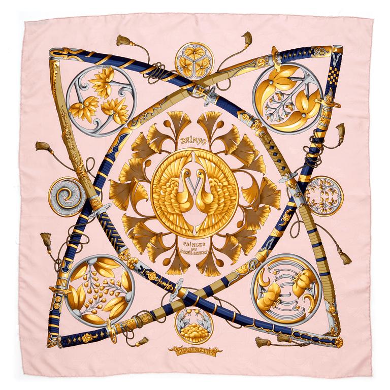 HERMÈS, scarf, "Daimyo Princess du Soleil Levant".