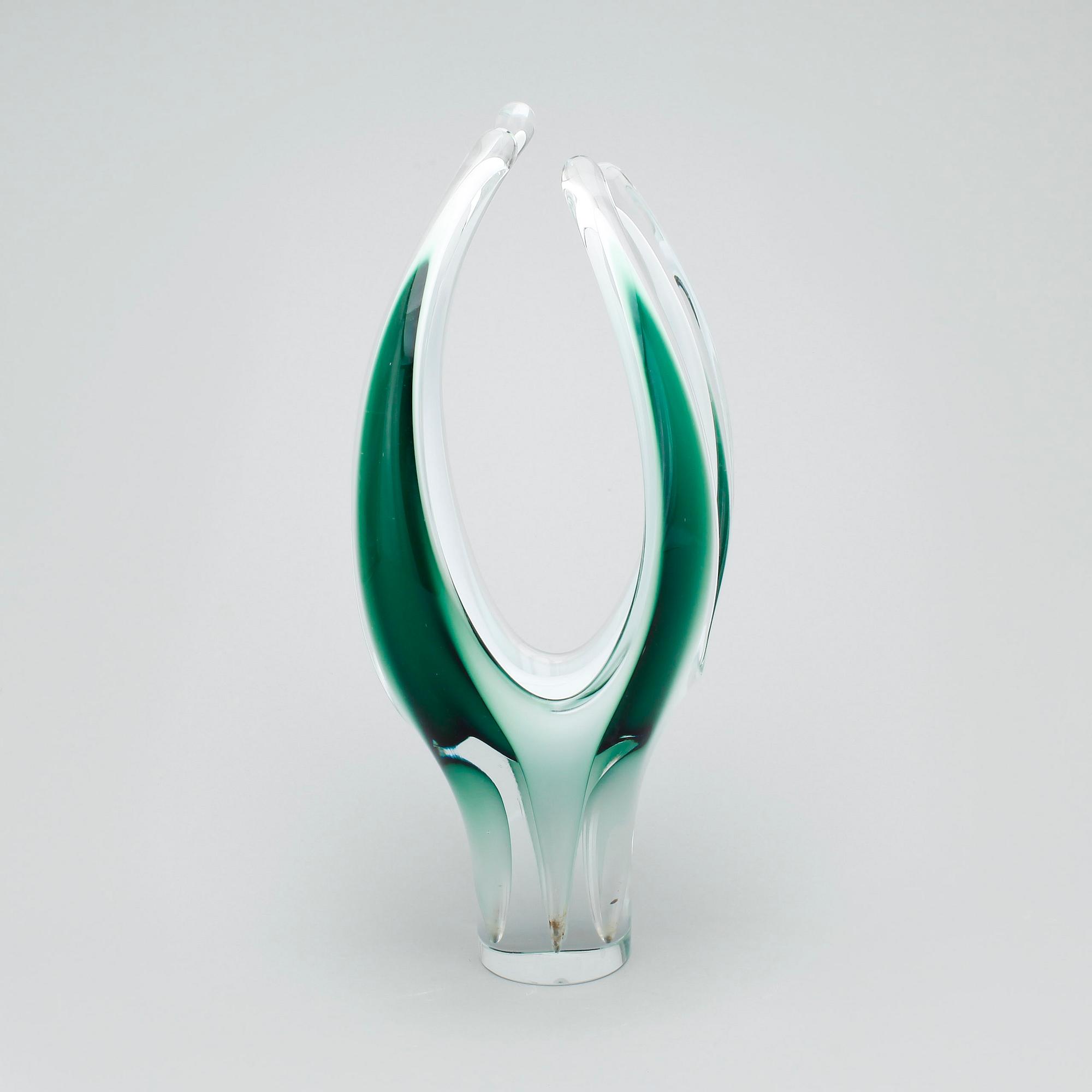 VAS, glas, "Coquille", Paul Kedelv, Flygsfors, sign o dat -62.