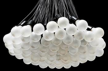 A Rody Graumans '85 lamps' chandelier, Droog Design, Holland.