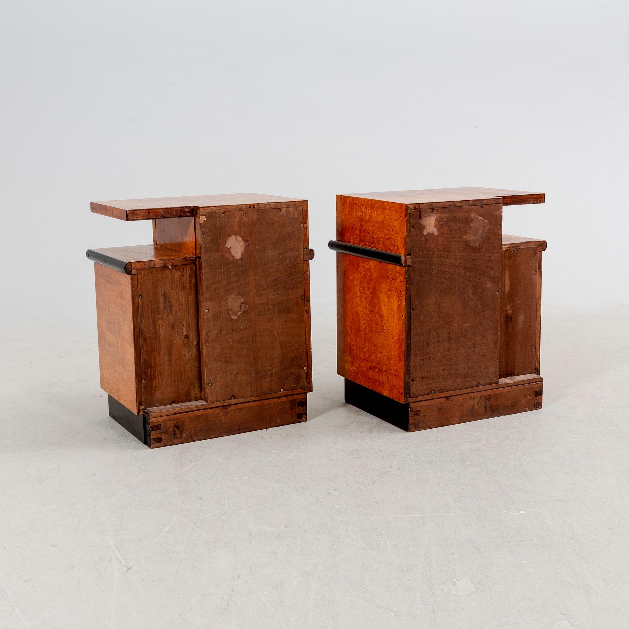 Sängbord ett par 1900-talets första hälft.