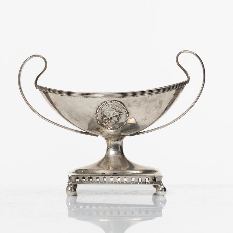 Gustaf Georg Rehnberg, saltkar, silver, sengustavianskt, Norrköping, verksam 1797-1823 (1826).