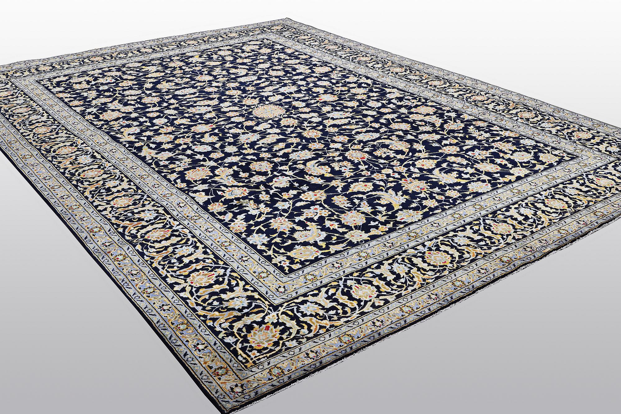 A carpet, Kashan, ca 416 x 304 cm.