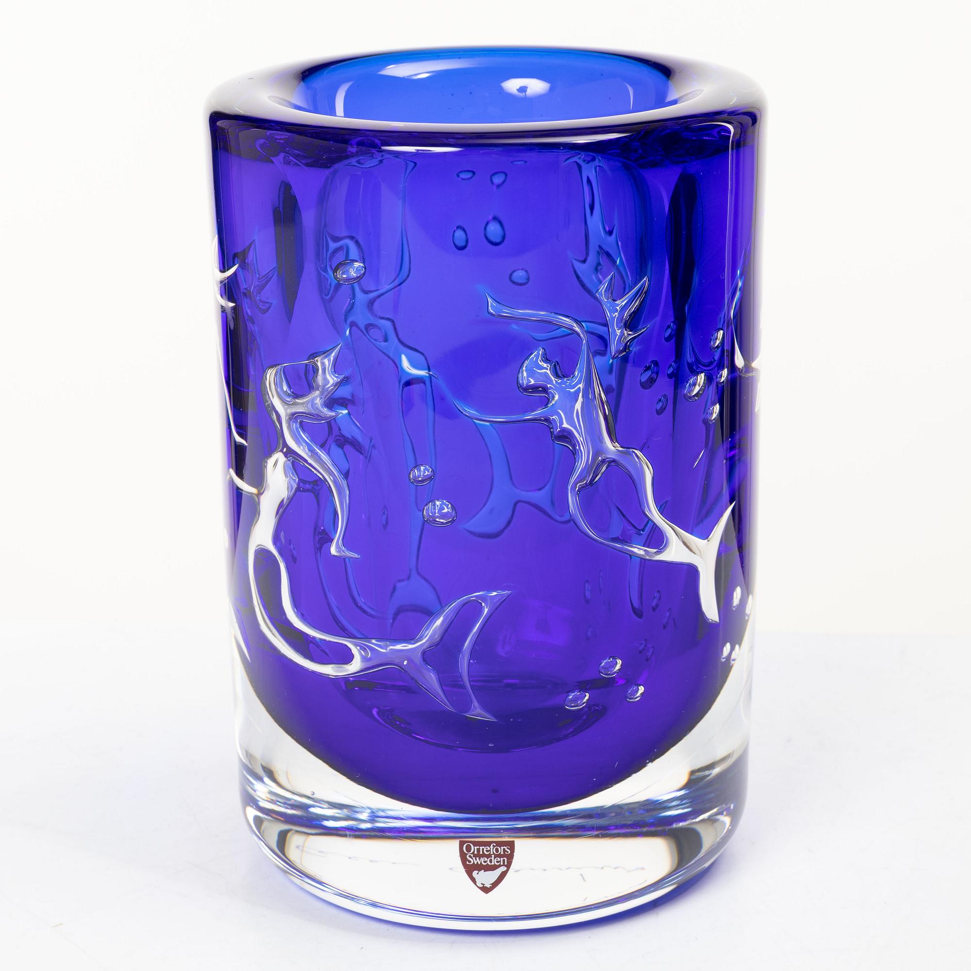Olle Alberius, a vase, Orrefors.