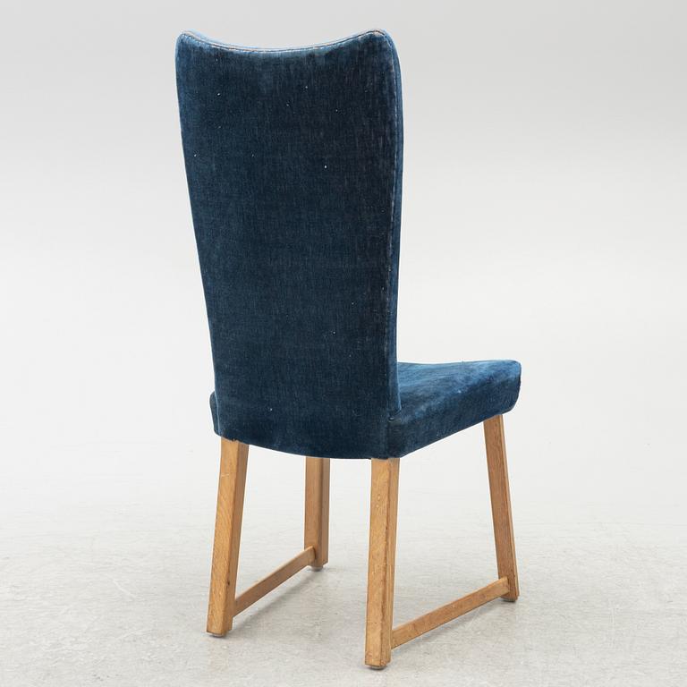 Swedish Modern, stolar, fyra stycken, 1940-tal.