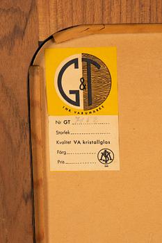 Hallmöbel, 2 delar, Glas & Trä, Hovmantorp, 1957.