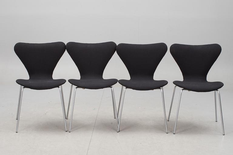 STOLAR, 4st, "Sjuan", Arne Jacobsen, Fritz Hansen.