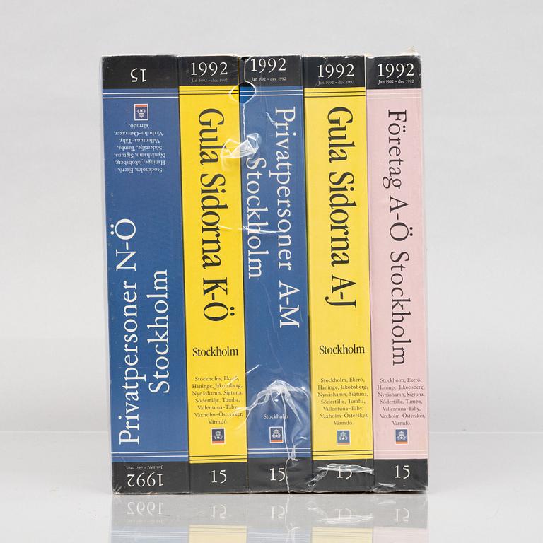 Dan Wolgers, telefonkatalog, 1992.