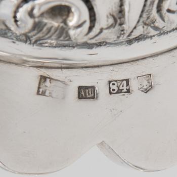 LJUSSTAKAR, ETT PAR, silver, Orgeev (Orhei) Russia, 1800-tal.