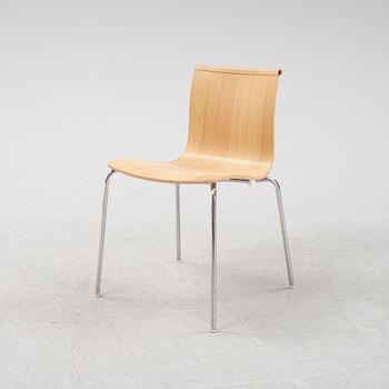 An oak  'Serif chair' by Chris Martin for Massproductions.