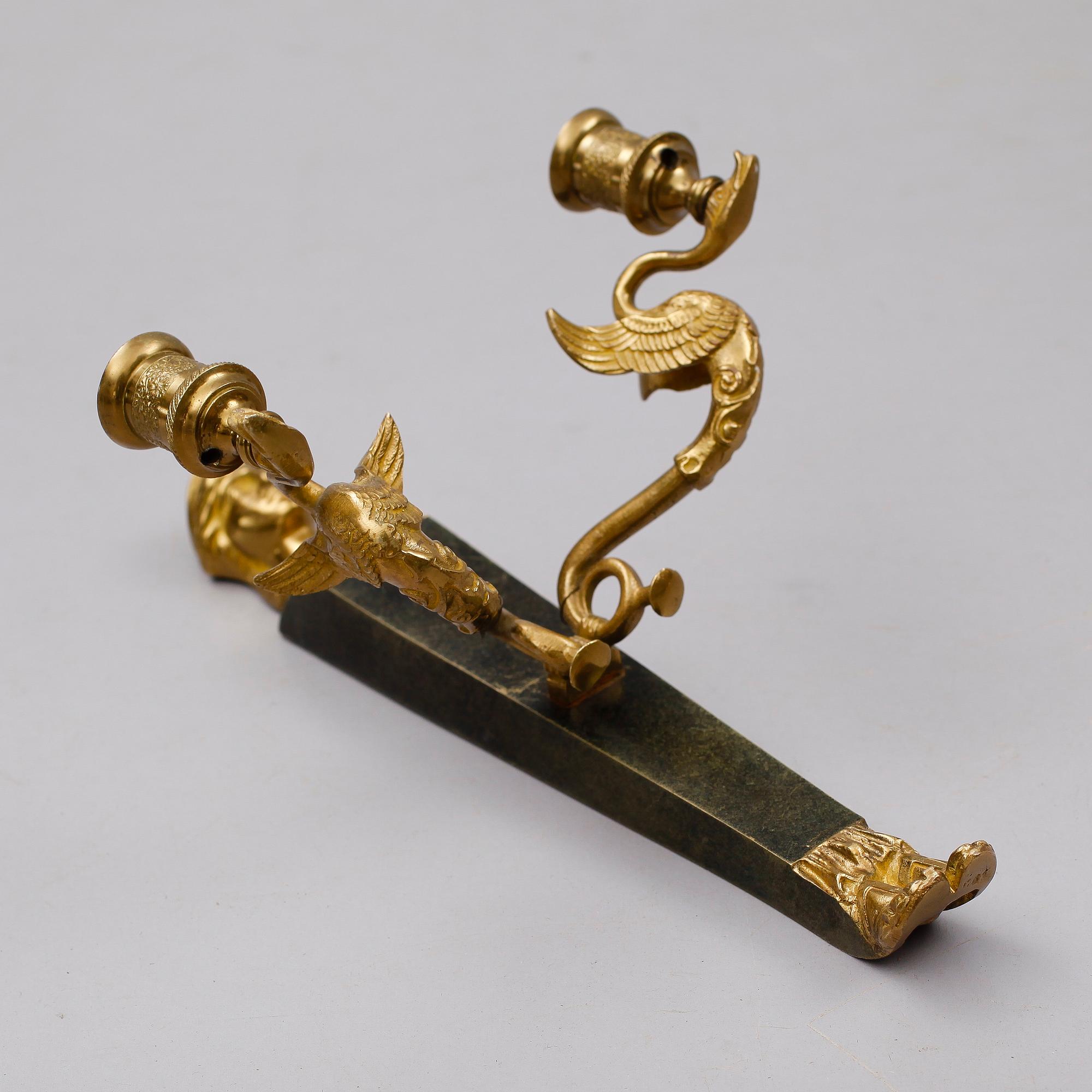 VÄGGLAMPETT, empire stil, 1900-talets första hälft.