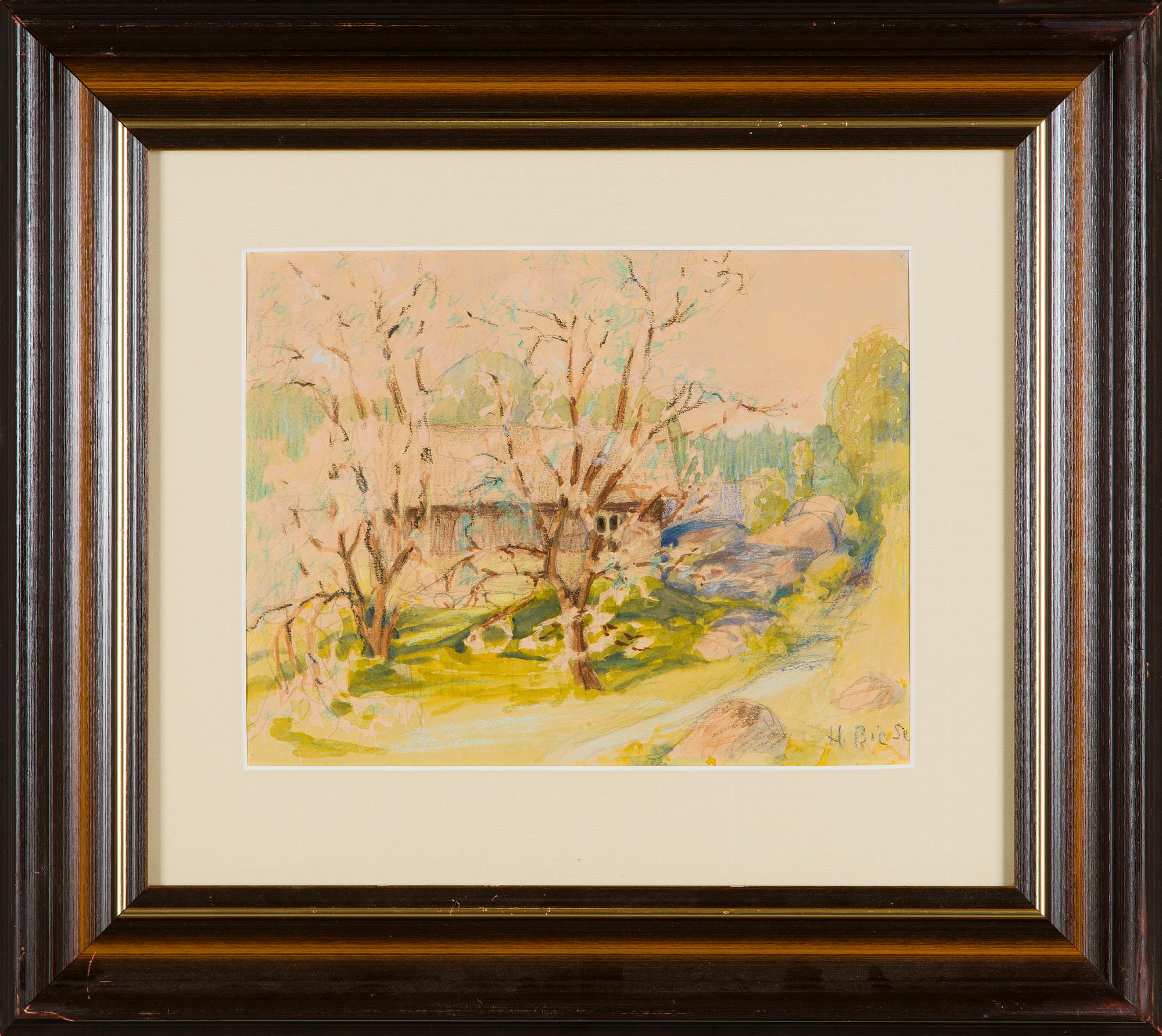 Helmi Biese, Cottage in the greenery.