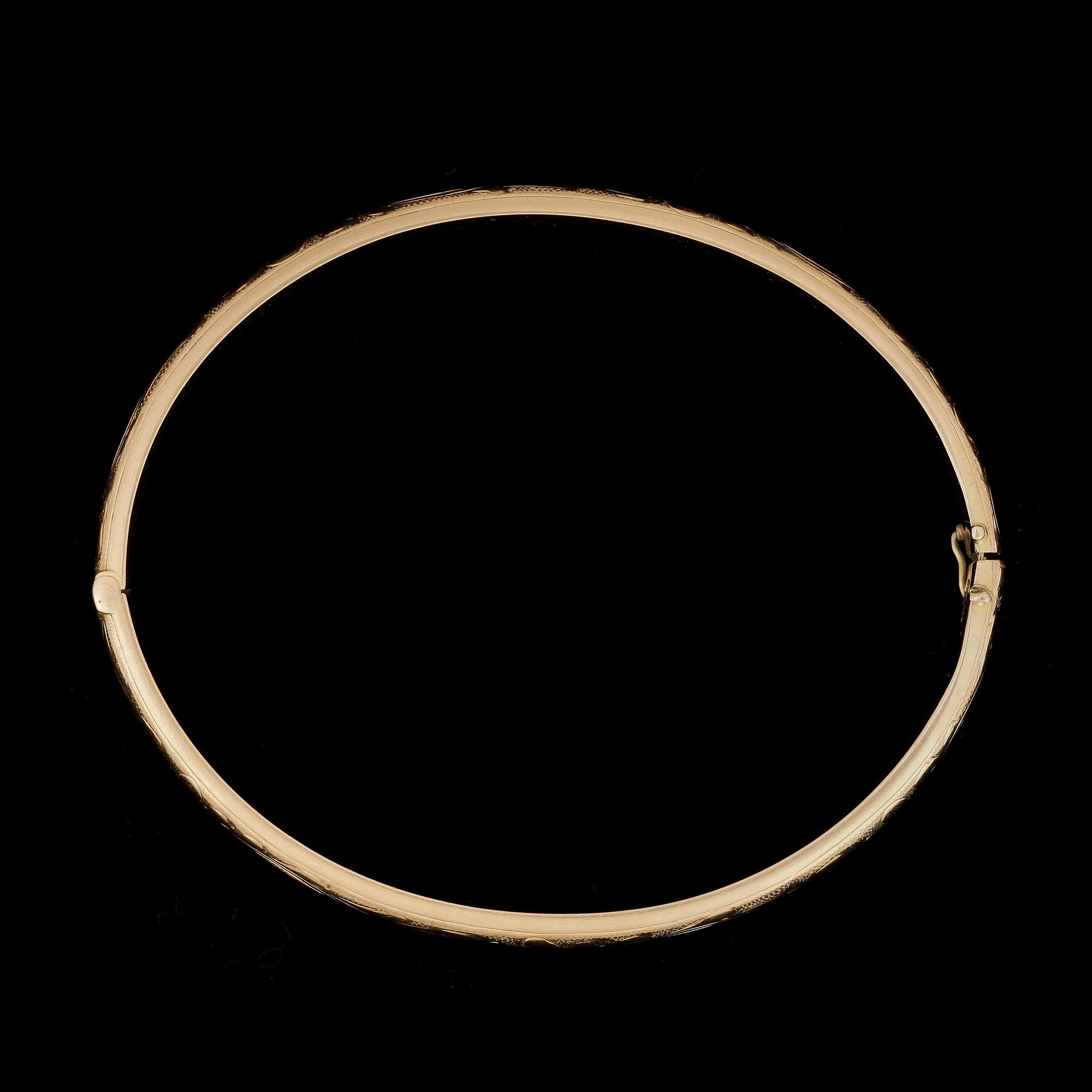 ARMRING, guld 18K, Boliden Guld, 1945. Vikt ca 13,5 gram.