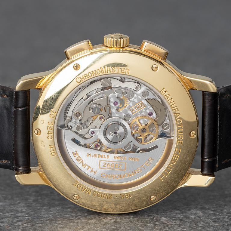 Zenith, El Primero, ChronoMaster, "Triple Calendar Moonphase", chronograph, ca 2002.