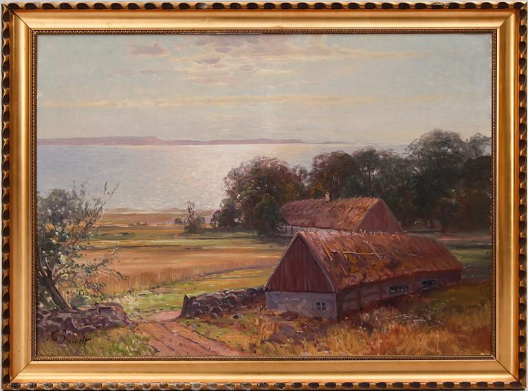 CARL BRANDT, olja på duk, signerad.