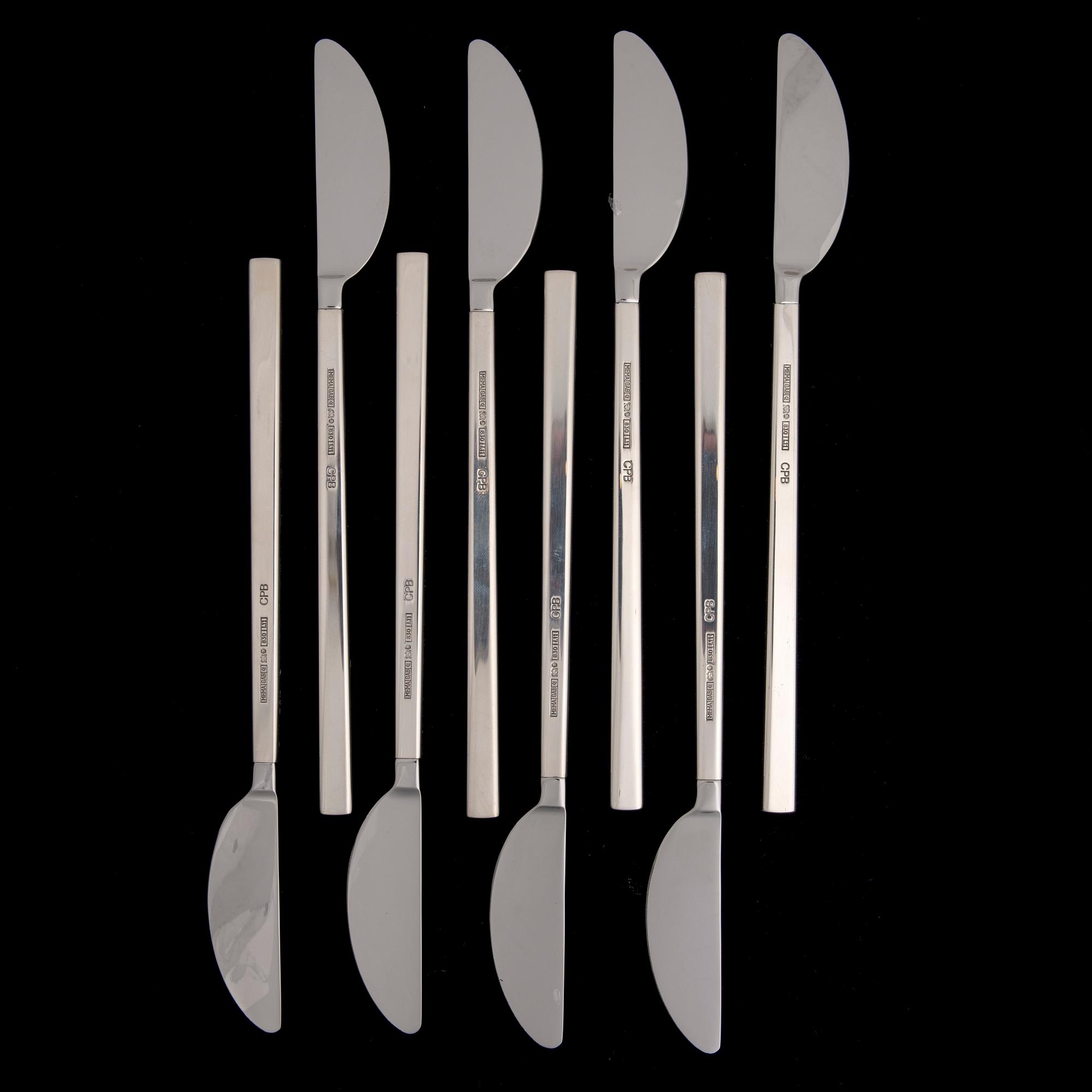 BESTICK, silver, 24 delar, CPB 2019, design Carl Philip Bernadotte, MEMA GAB 2009.