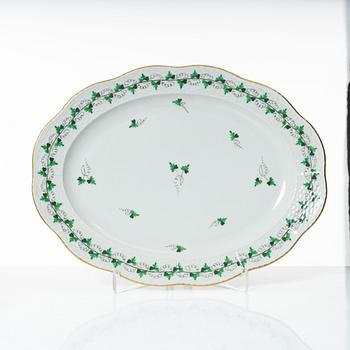 A 42-piece 'Chinese Bouquet' porcelain service and six 'Waldstein rose' coffee cups with saucers, Herend, Hungary.