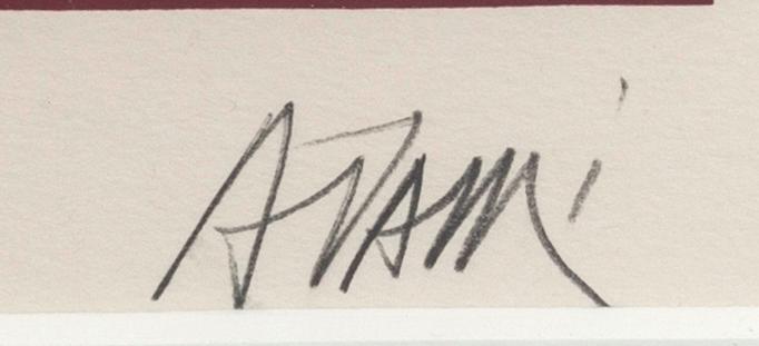 VALERIO ADAMI, färgserigrafi, signerad och numrerad 55/140.