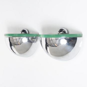 A pair of wall lamps, Fontana Arte, second half of the 20th century.