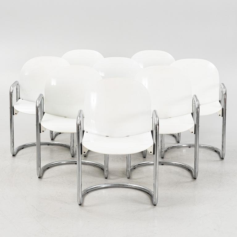 Afra & Tobia Scarpa, eight 'Dialogo' armchairs from B&B Italia.