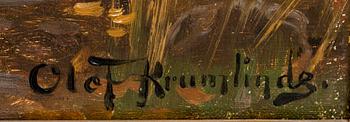 OLOF KRUMLINDE, a signed oil on canvas.