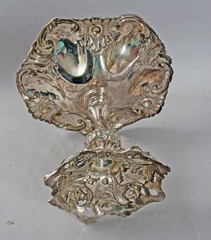 UPPSATSSKÅL, silver, nyrokoko, Möllenborg Feron 1856, vikt 1180g.