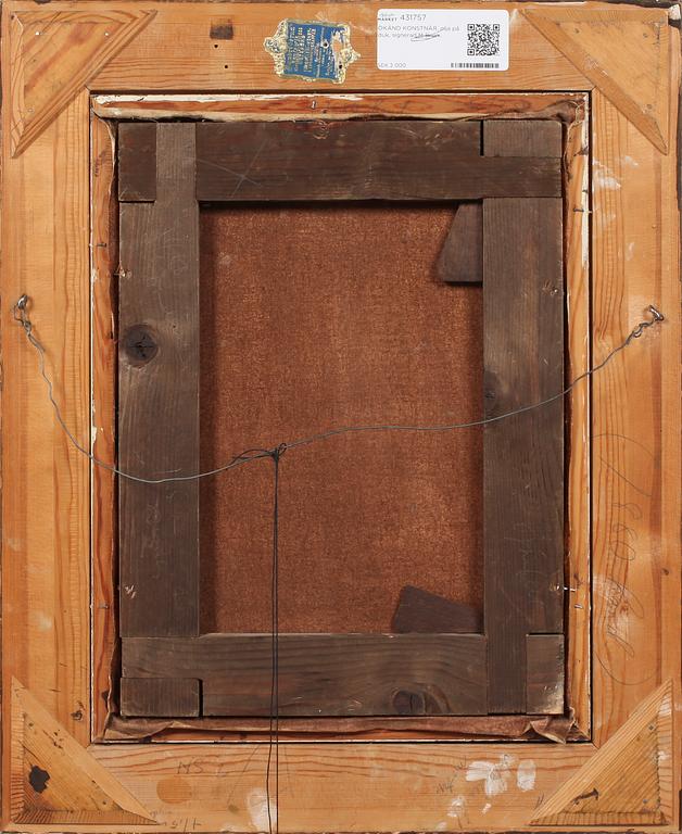 OKÄND KONSTNÄR, olja på duk, signerad M Bruni, 1800-tal.