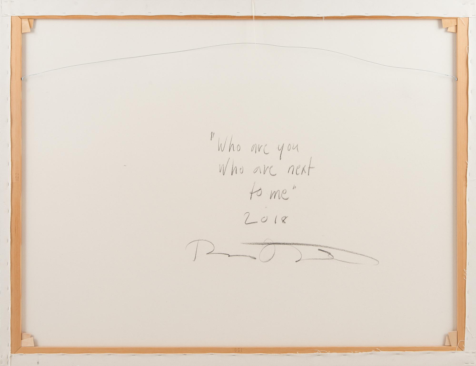 Panu Ruotsalo, "Who are you who is next to me".