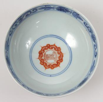 SKÅL, porslin, Kina, 1800/1900-tal.