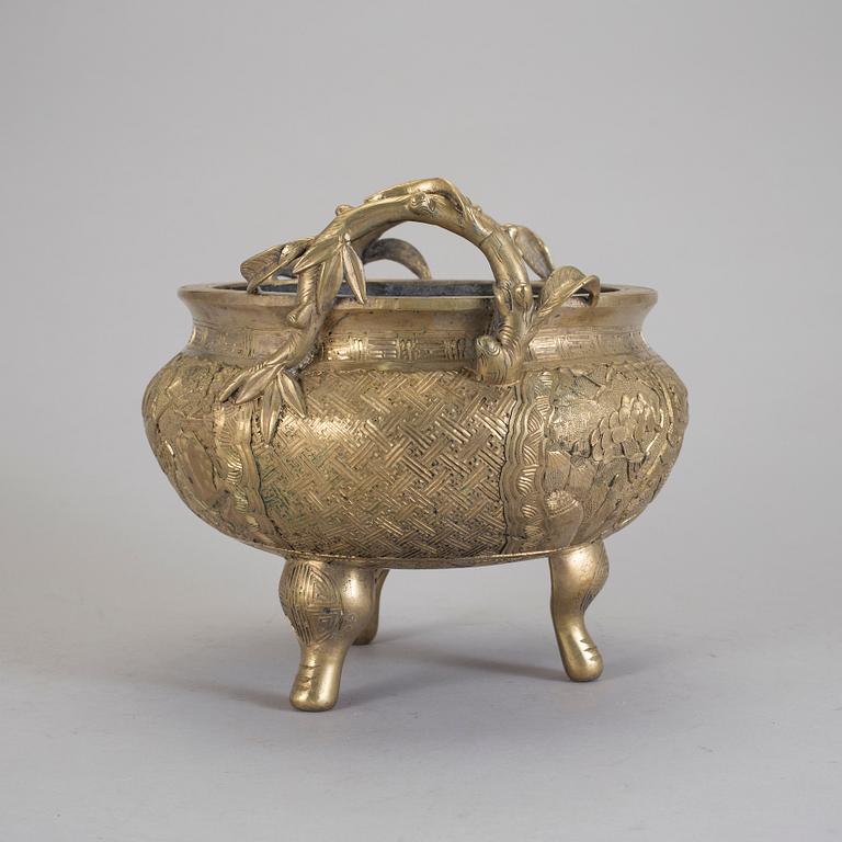 RÖKELSEKAR, brons, Japan, 1900-tal.