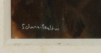 Bertram Schmiterlöw, watercolour, signed.