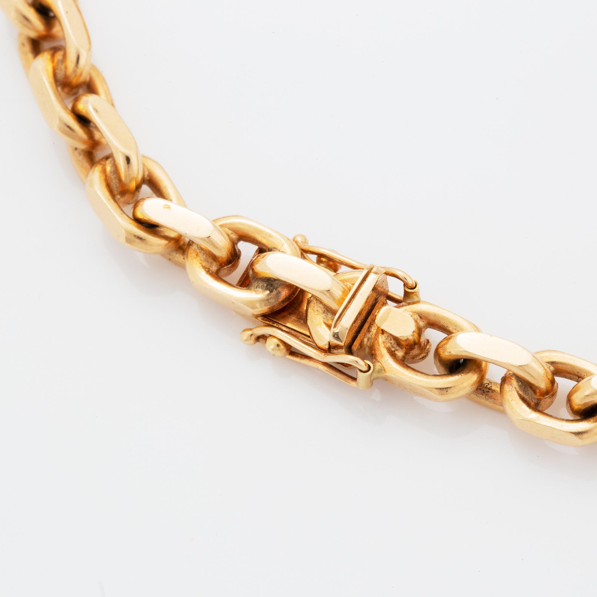 Armband 18K guld ankarlänk.