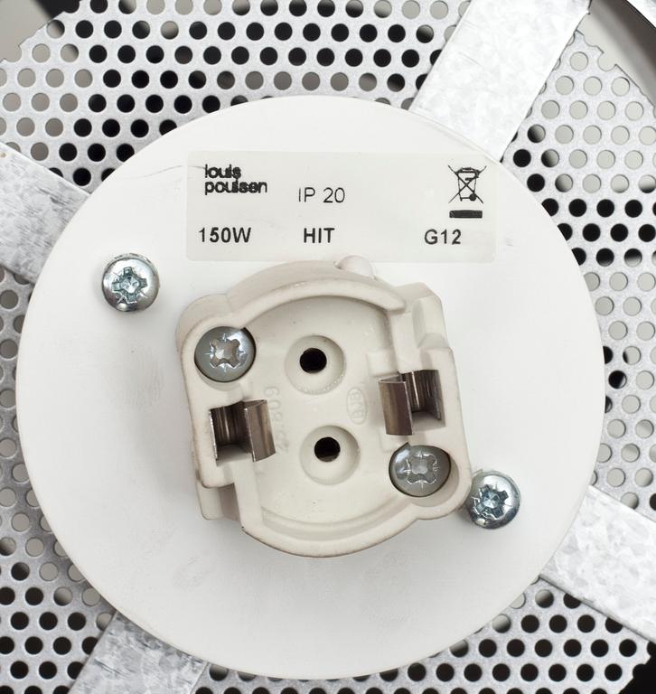 TAKLAMPA, "PH-Kotte". Poul Henningsen för Louis Poulsen. Danmark, 1900-talets andra hälft.