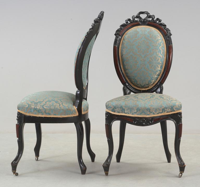 STOLAR, ett par, nyrokoko, 1800-talets andra hälft.