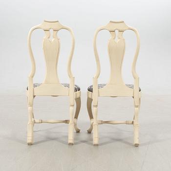 Dining group, 7 pieces, Rococo style, K. A. Roos, second half of the 20th century.