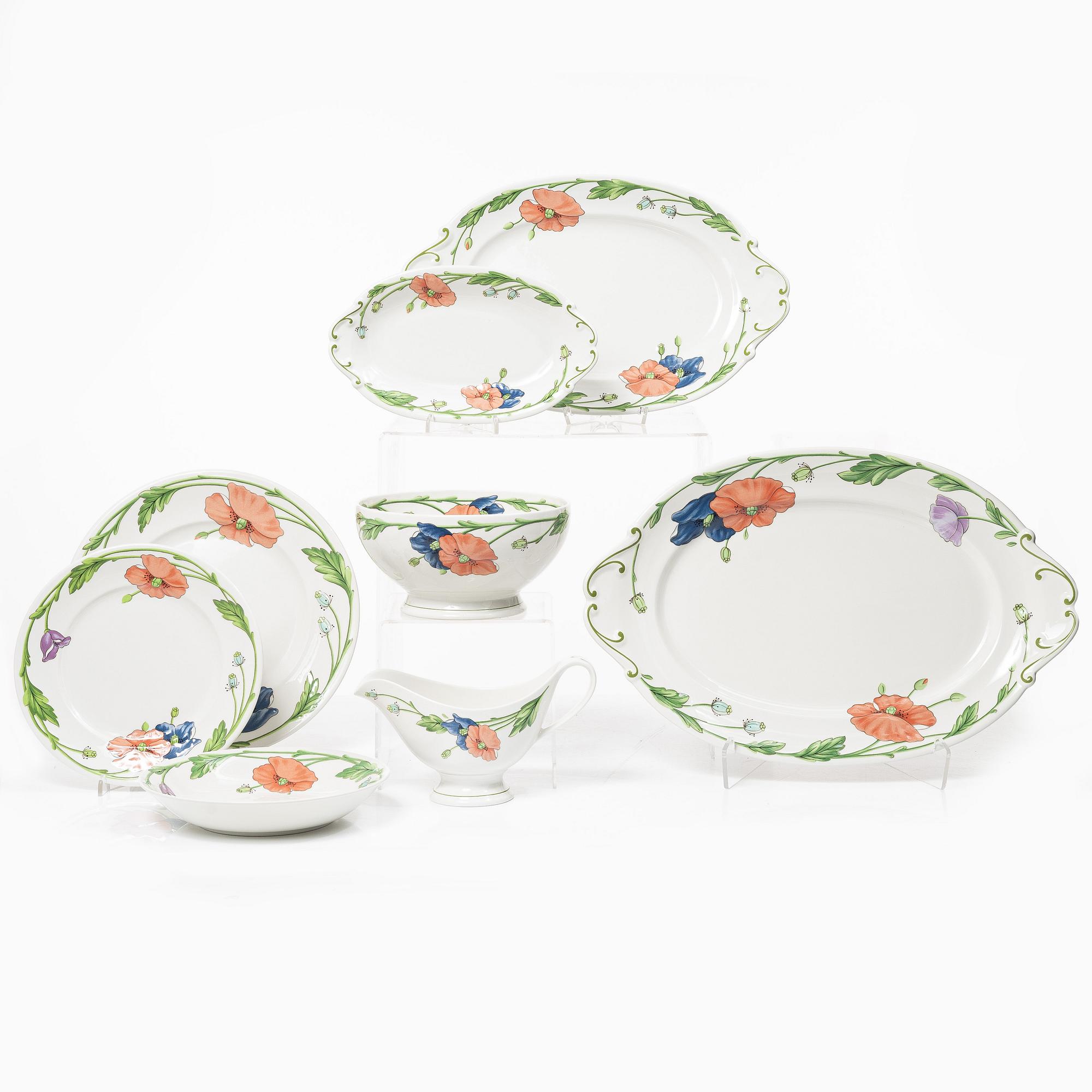 Villeroy & Boch, a 27 piece 'Amapola' dinner service, Germany.